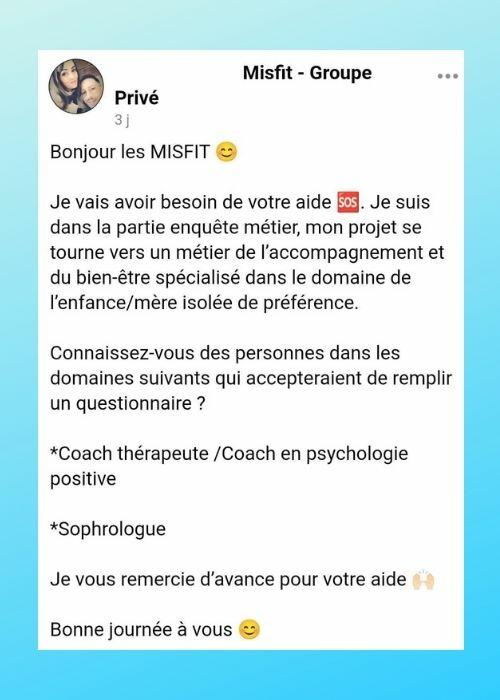 Communauté Misfit - Misfit - Bilans de compétences non conventionnels pour femmes